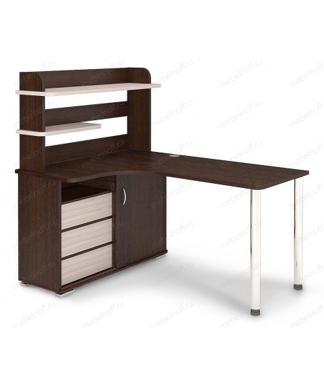 Стол Домино СР-165М венге/карамель/хром