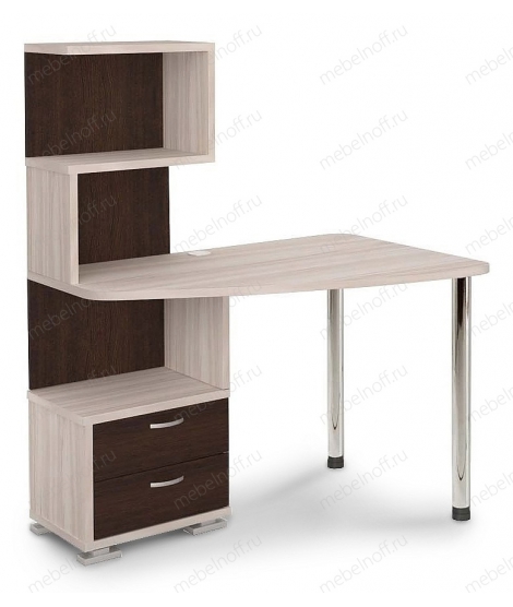 Стол Домино СКМ-60 венге/карамель/хром