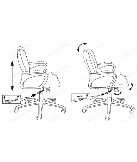 Кресло компьютерное CH-808-LOW/BLUE