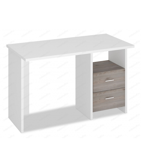 Стол письменный Домино Лайт СКЛ-Прям120 белый/нельсон