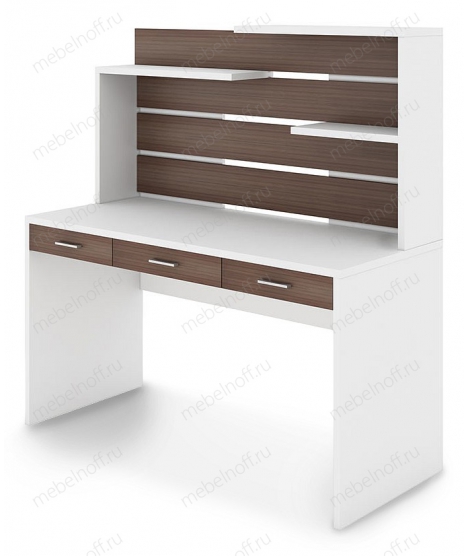 Стол компьютерный Домино СП-82 белый жемчуг/шамони