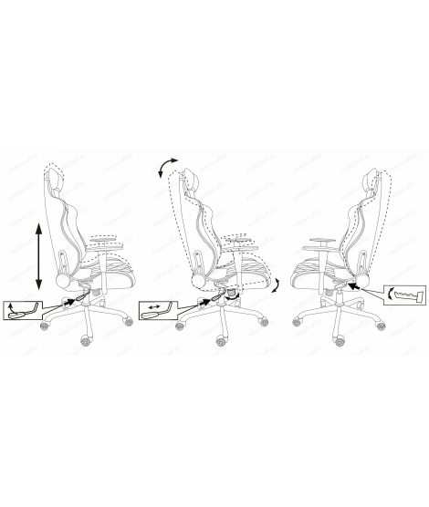 Кресло игровое Бюрократ 771/Grey+bl