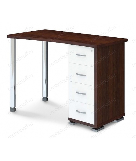 Стол письменный Домино СКМ-50 венге/хром