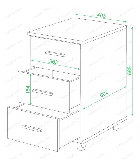 Тумбочка Живой дизайн ТС-1 бук