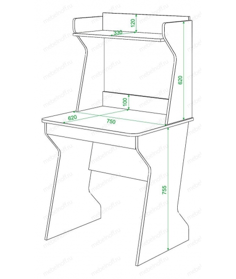 Стол компьютерный Домино СК-11 карамель