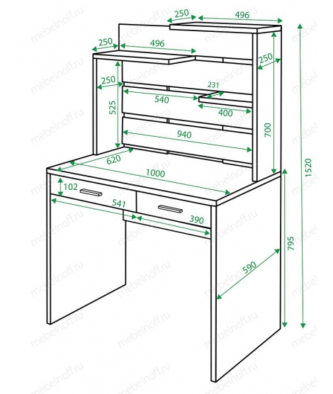 Стол компьютерный СП-22 белый жемчуг/карамель