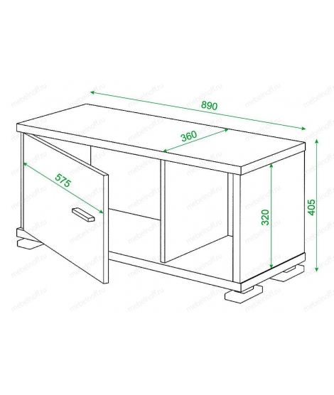 Тумба комбинированная Домино СБ-30/1 венге