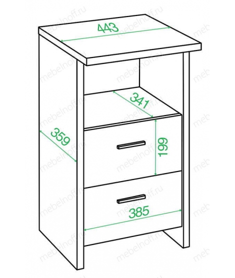 Тумбочка Домино Лайт ТЯЛ венге