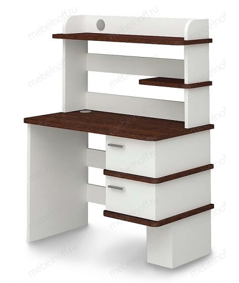 Стол компьютерный Домино СД-15 белый/венге