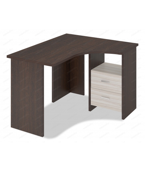 Стол письменный Домино Лайт СКЛ-Угл 120 венге/карамель