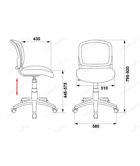 Стул компьютерный Бюрократ CH-296NX/TATTOOчерный/ черепа