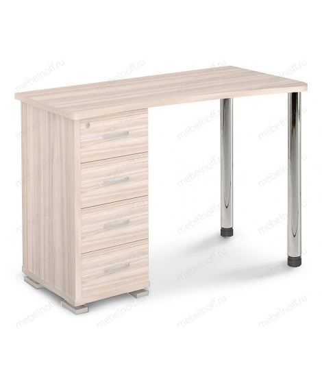 Стол письменный Домино СКМ-50 карамель/хром