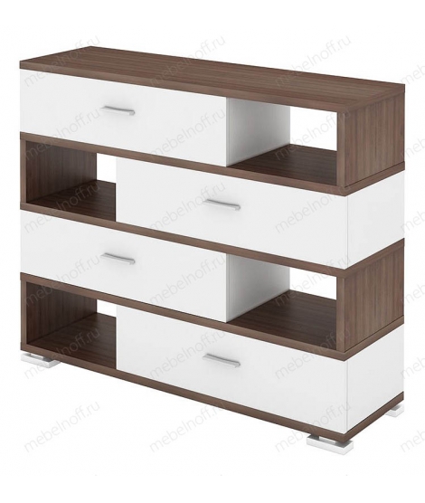 Тумба комбинированная СБ-40/4 белый жемчуг/шамони