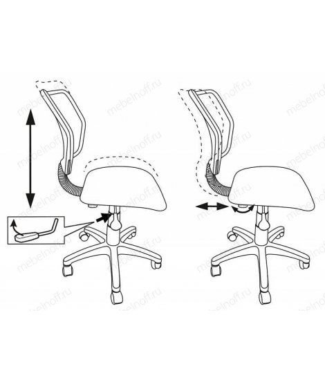 Стул компьютерный CH-295/PK/FLIPFLOP_P
