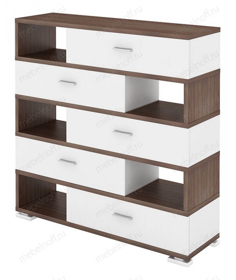 Тумба комбинированная СБ-40/5 белый жемчуг/шамони