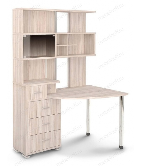 Стол компьютерный Домино СР-320 карамель/хром