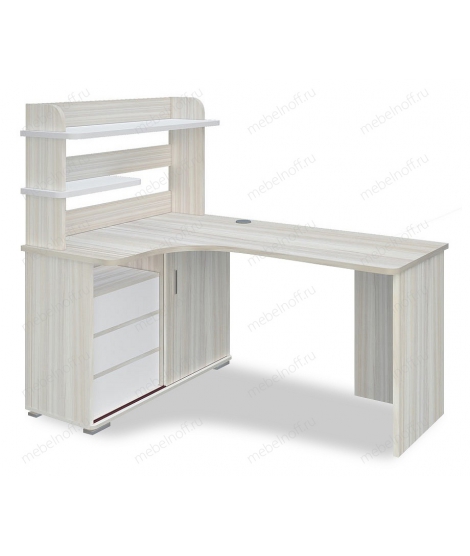 Стол Домино СР-165 белый жемчуг/карамель