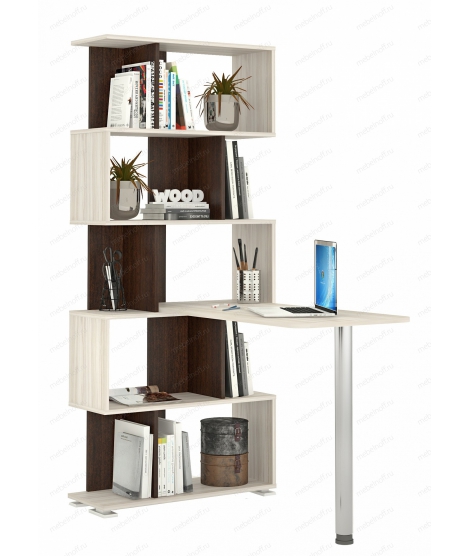 Стол компьютерный Домино СЛ-5СТ венге/карамель/хром