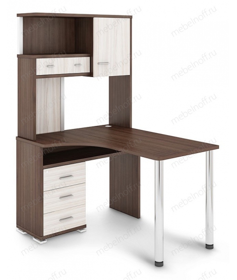 Стол компьютерный СР-130 карамель/хром/шамони