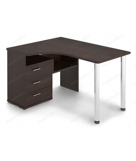 Стол письменный Домино СР-132С венге/хром