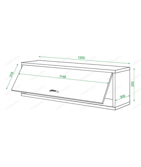 Тумба навесная Домино нельсон ПК-30М нельсон