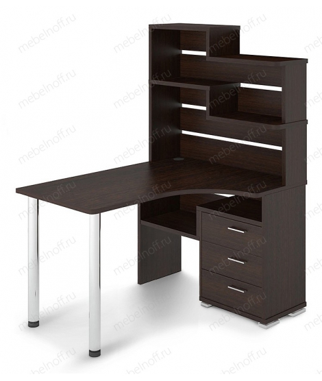 Стол компьютерный Домино СР-132 венге/хром