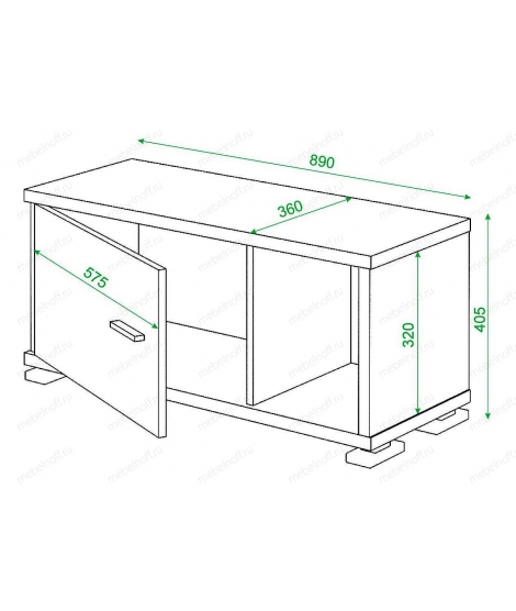 Тумба комбинированная Домино СБ-30/1 карамельный