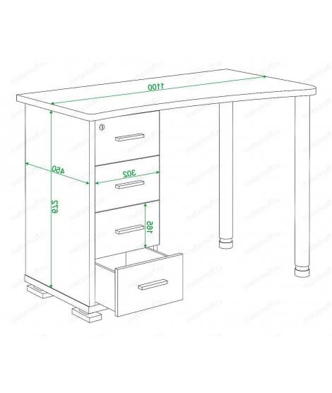 Стол письменный Домино нельсон СКМ-50 NL