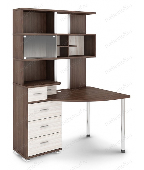 Стол СР-320 карамель/хром/шамони