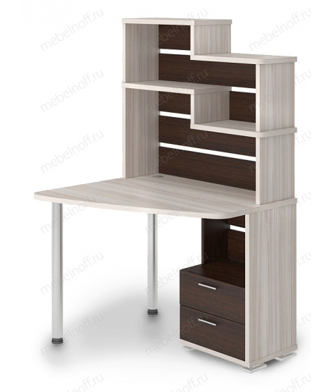 Стол компьютерный СК-24 венге/карамель/хром