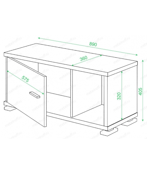 Тумба комбинированная СБ-30/1 шамони