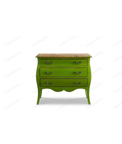 Комод FL-4022 зеленый/коричневый