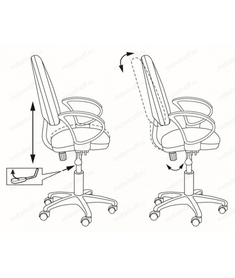 Кресло компьютерное CH-1300/BROWN