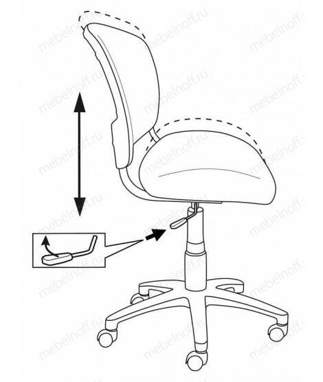 Стул компьютерный CH-W296/MARK-LB