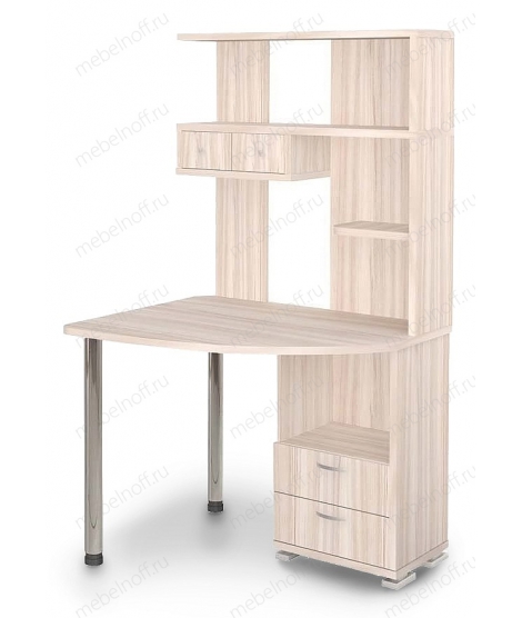 Стол компьютерный Домино СК-20 карамель/хром