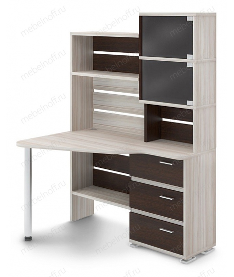 Стол Домино СР-322 венге/карамель/хром