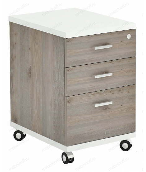 Тумбочка Домино нельсон ТС-2 белый жемчуг/нельсон