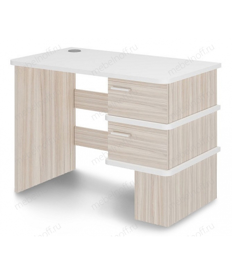 Стол письменный СД-15 белый жемчуг/карамель