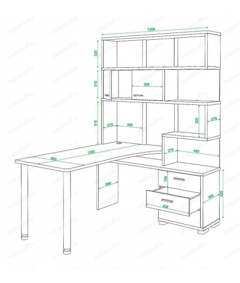 Стол компьютерный Домино СР-420130 карамель/хром