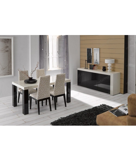 Стул Ada бежевый с коричневым рисунком