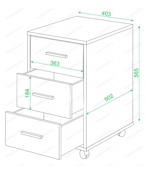 Тумбочка Домино ТС-1 шамони