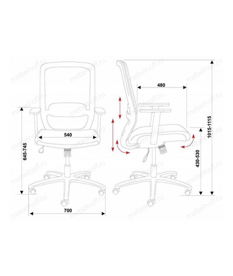 Кресло компьютерное Бюрократ CH-899SL/TW-11 черный/хром