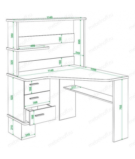 Стол Домино СД-45 венге