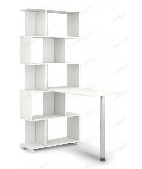 Стол компьютерный Домино нельсон СЛ-5СТ белый жемчуг/хром