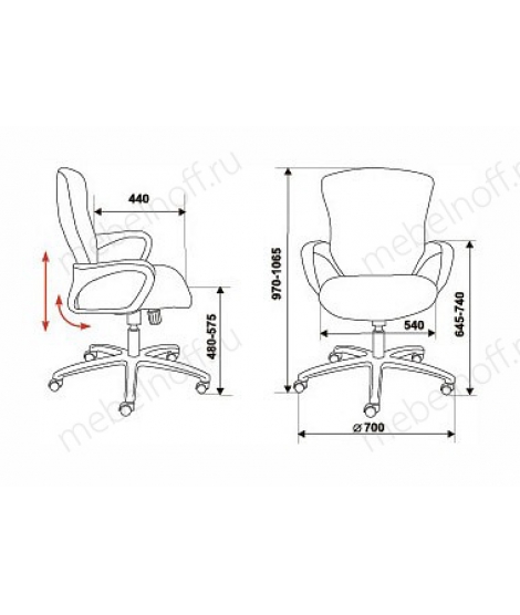 Кресло компьютерное Бюрократ CH-818AXSN-Low черное