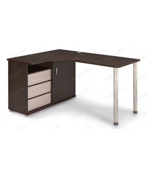 Стол письменный Домино СР-145СМ венге/карамель/хром