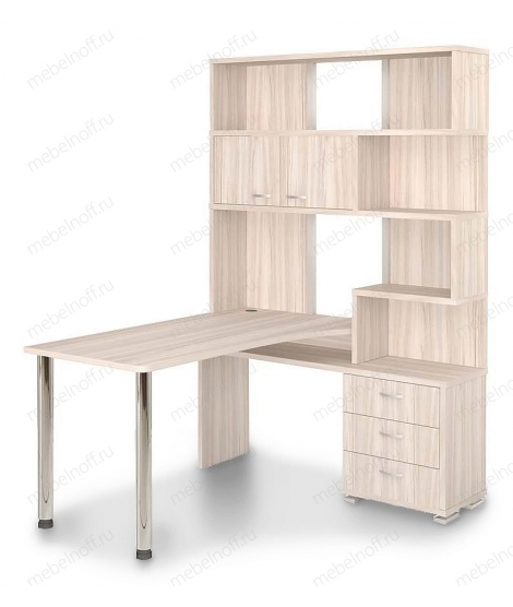 Стол компьютерный Домино СР-420170 карамель/хром