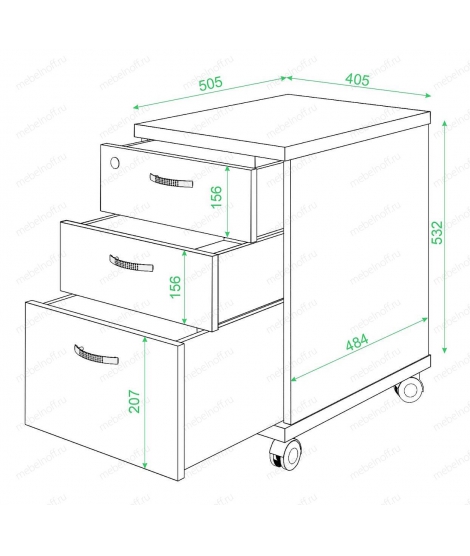 Тумбочка Домино ТС-2 карамельный