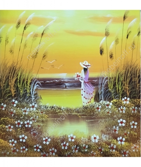 Картина "Девушка на берегу"