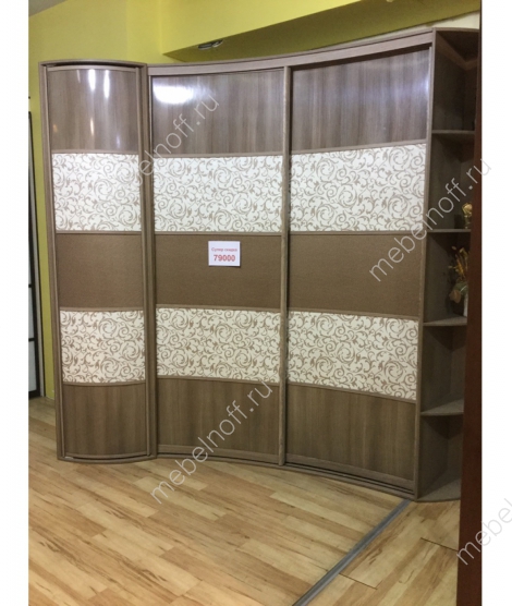 Радиусный угловой шкаф